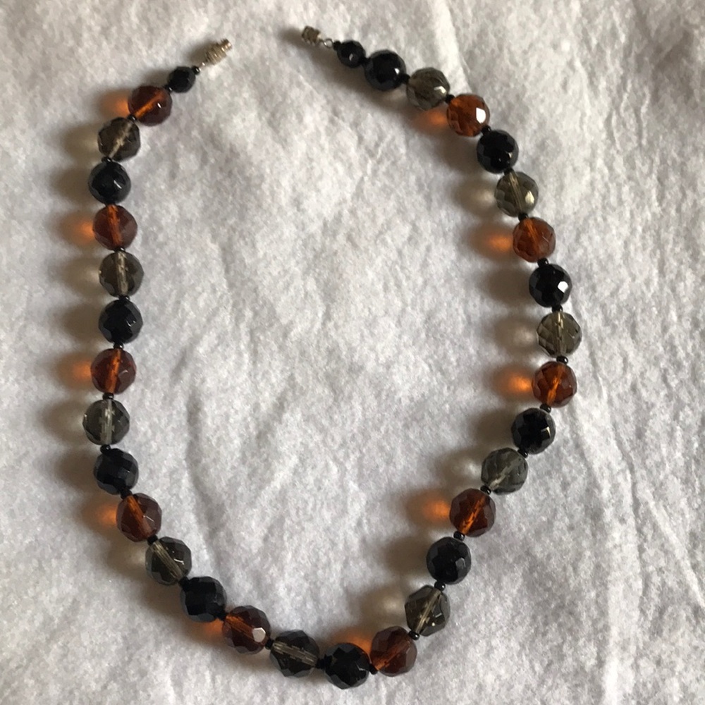 Tri-color Beaded Necklace